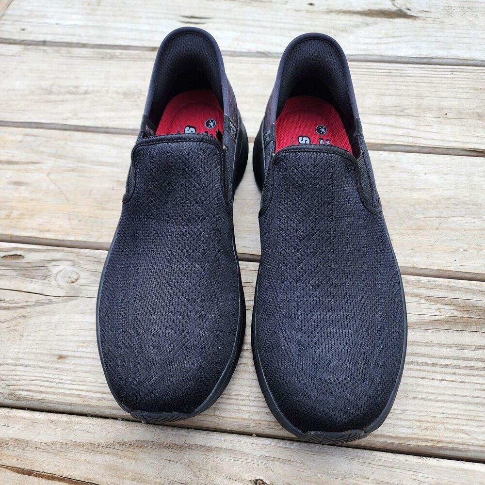 Skechers Mens Black Hands Free Go Walk Slip-Ins Size 10.5